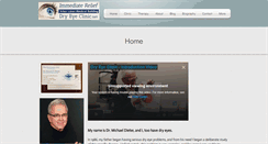 Desktop Screenshot of dryeyeclinic.net